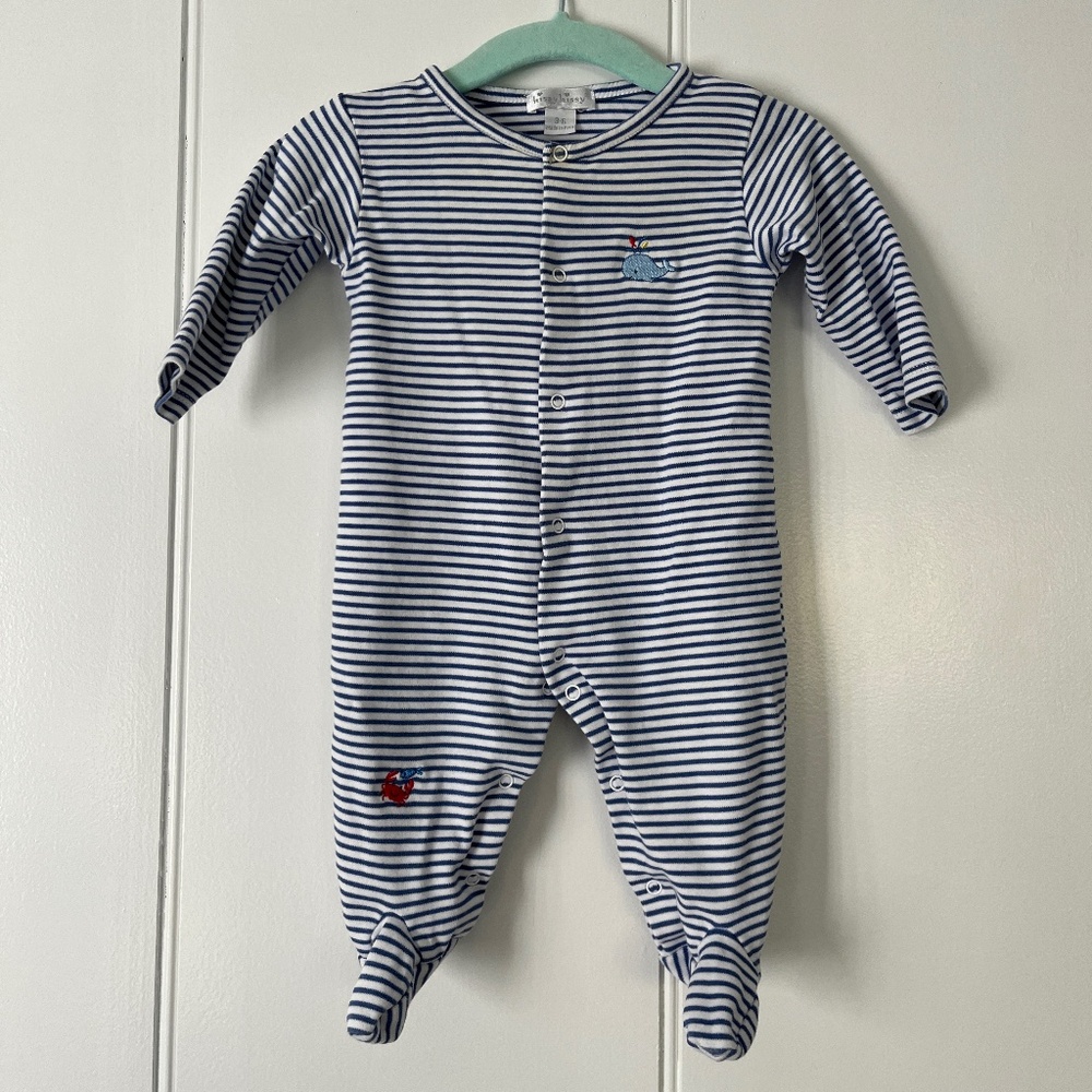 Kissy Kissy Stripe Footie